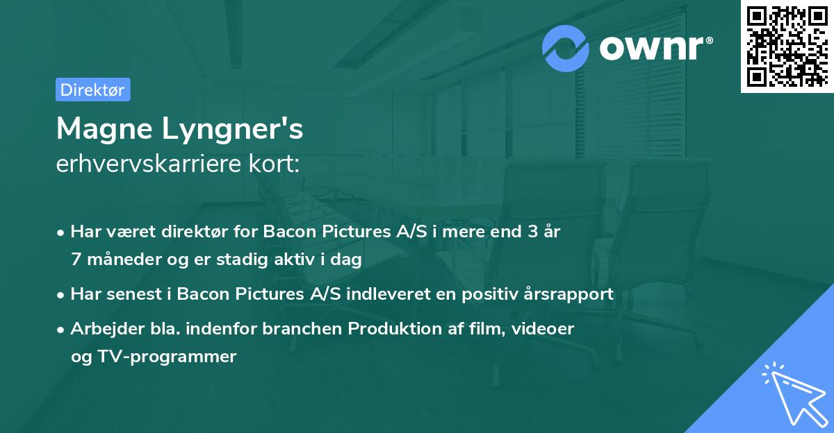 Magne Lyngner's erhvervskarriere kort