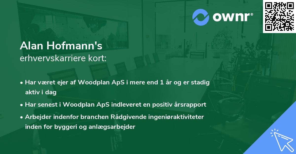 Alan Hofmann's erhvervskarriere kort