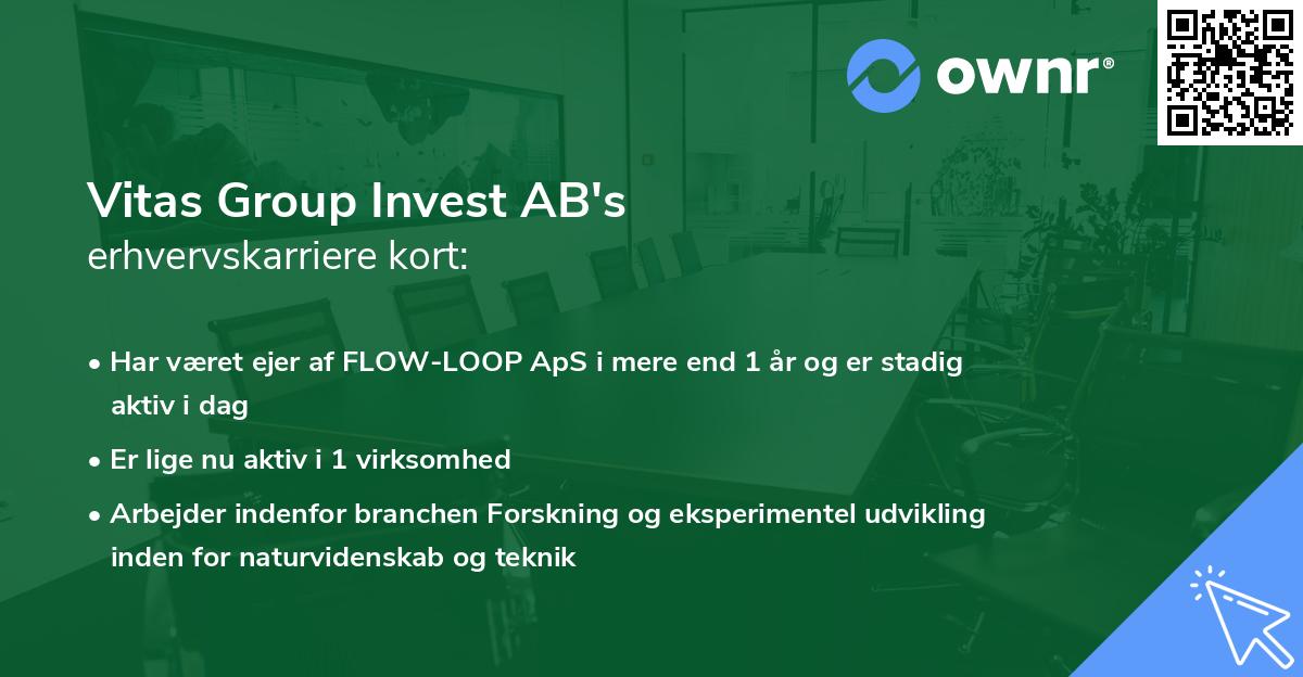 Vitas Group Invest AB's erhvervskarriere kort