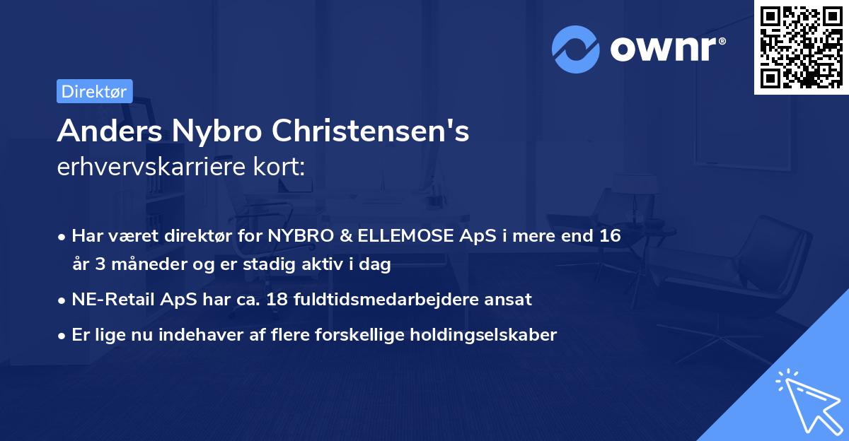 Anders Nybro Christensen's erhvervskarriere kort