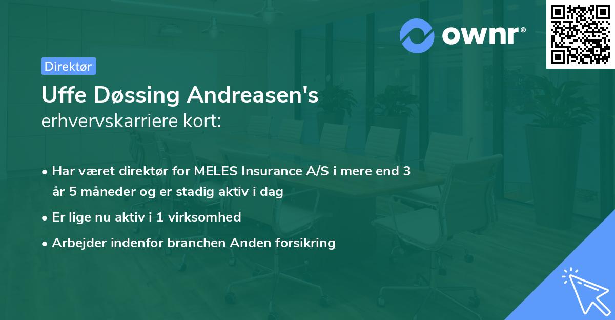 Uffe Døssing Andreasen's erhvervskarriere kort