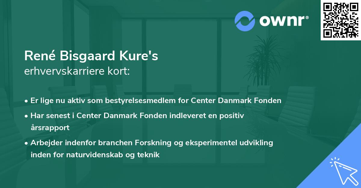 René Bisgaard Kure's erhvervskarriere kort