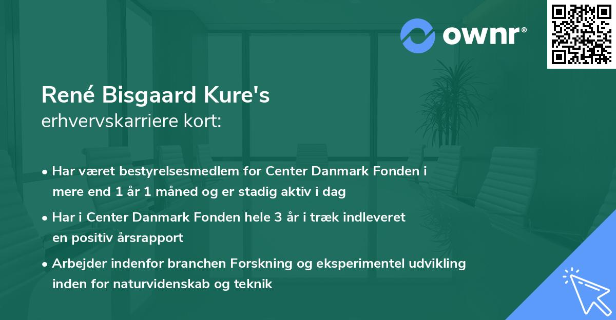 René Bisgaard Kure's erhvervskarriere kort