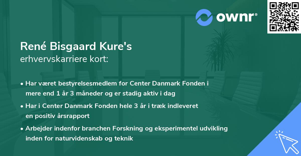 René Bisgaard Kure's erhvervskarriere kort
