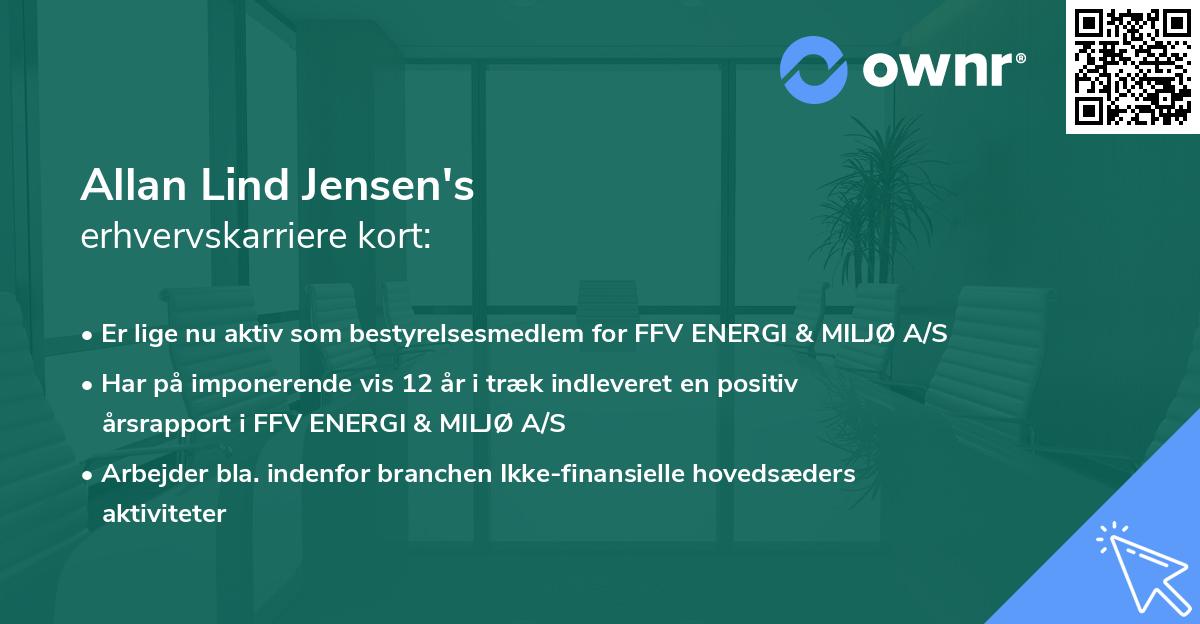 Allan Lind Jensen's erhvervskarriere kort