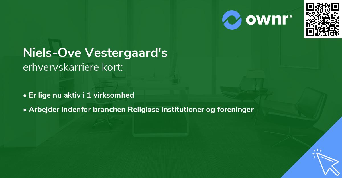 Niels-Ove Vestergaard's erhvervskarriere kort