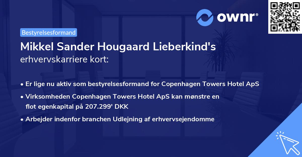 Mikkel Sander Hougaard Lieberkind's erhvervskarriere kort