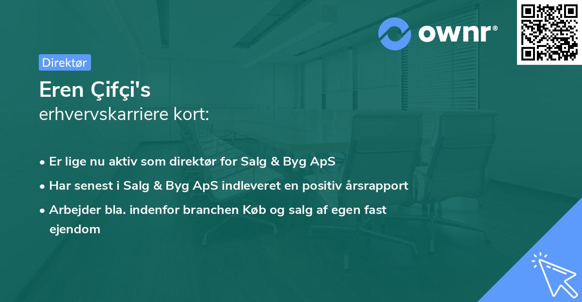 Eren Çifçi's erhvervskarriere kort