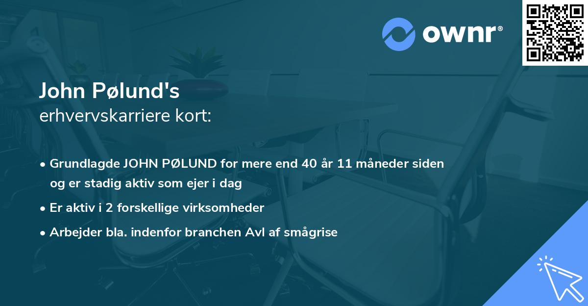 John Pølund's erhvervskarriere kort