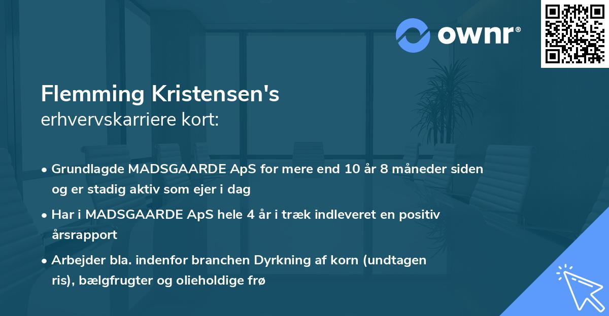 Flemming Kristensen's erhvervskarriere kort