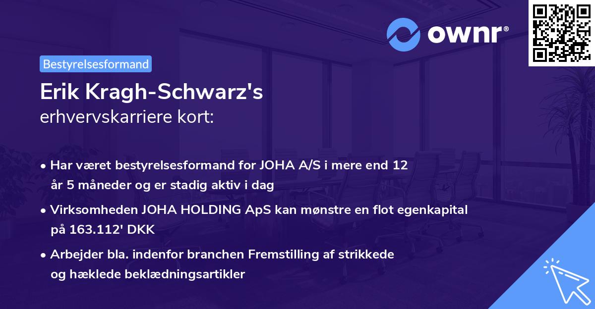 Erik Kragh-Schwarz's erhvervskarriere kort