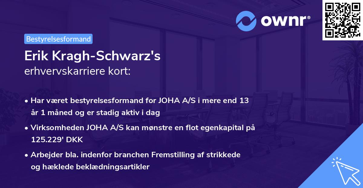 Erik Kragh-Schwarz's erhvervskarriere kort