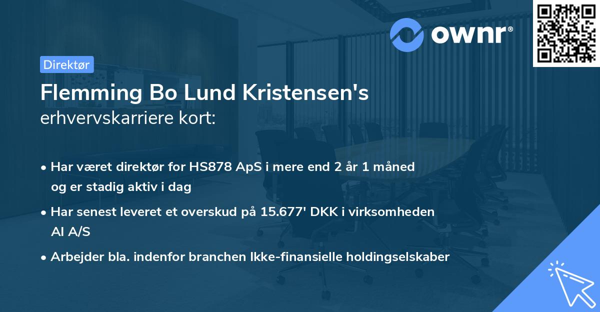 Flemming Bo Lund Kristensen's erhvervskarriere kort