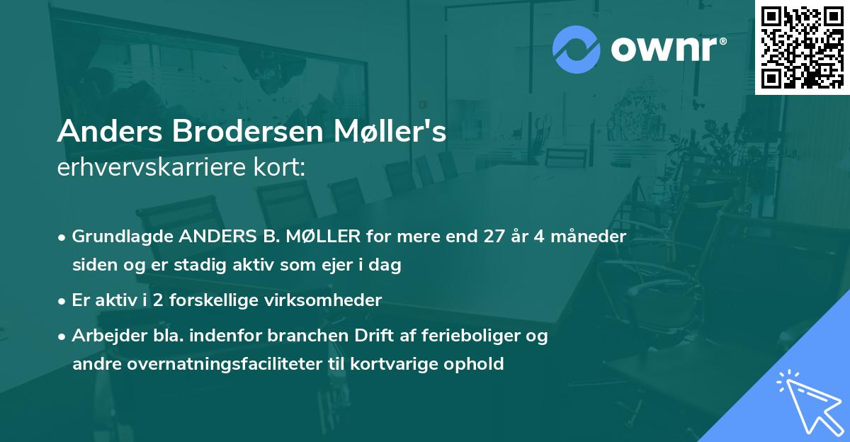 Anders Brodersen Møller's erhvervskarriere kort