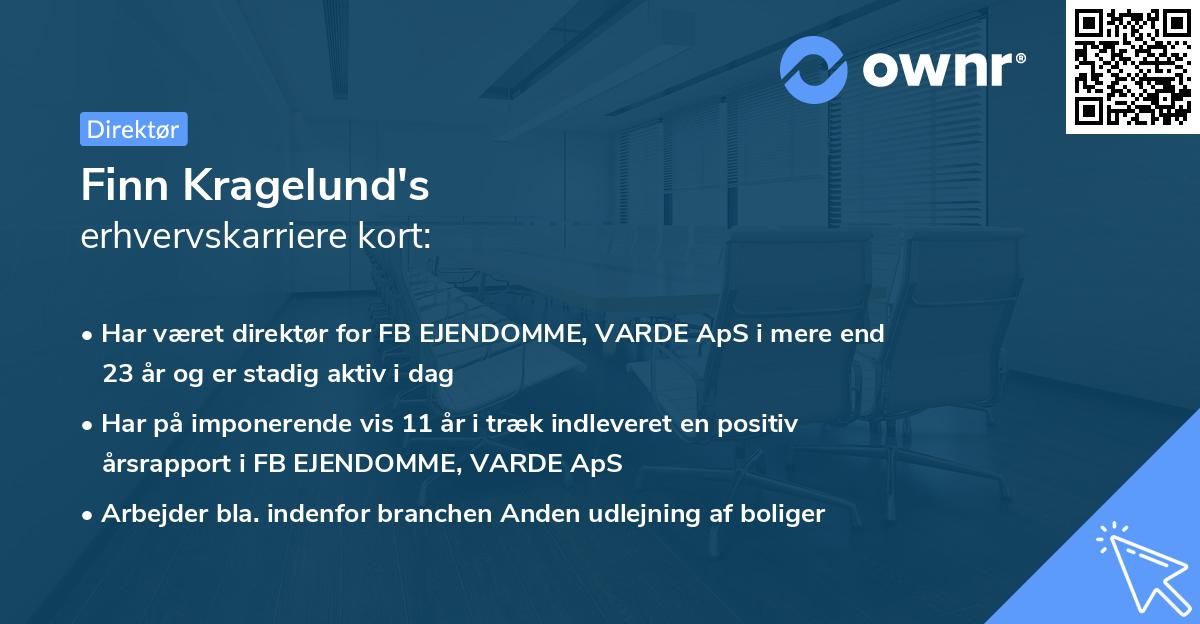 Finn Kragelund's erhvervskarriere kort