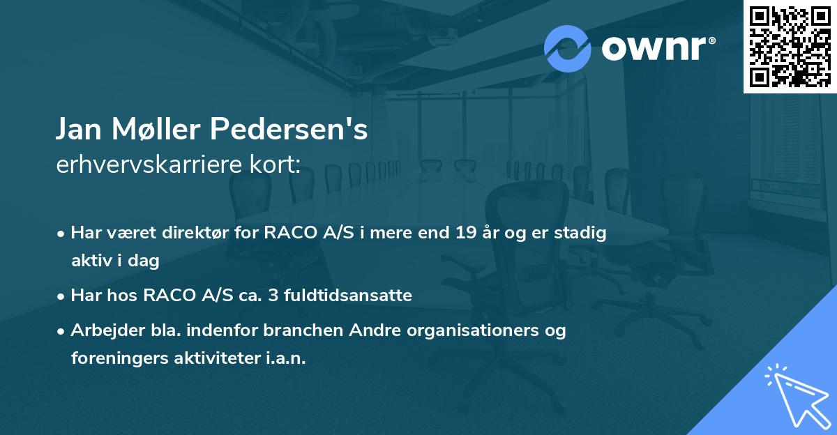 Jan Møller Pedersen's erhvervskarriere kort