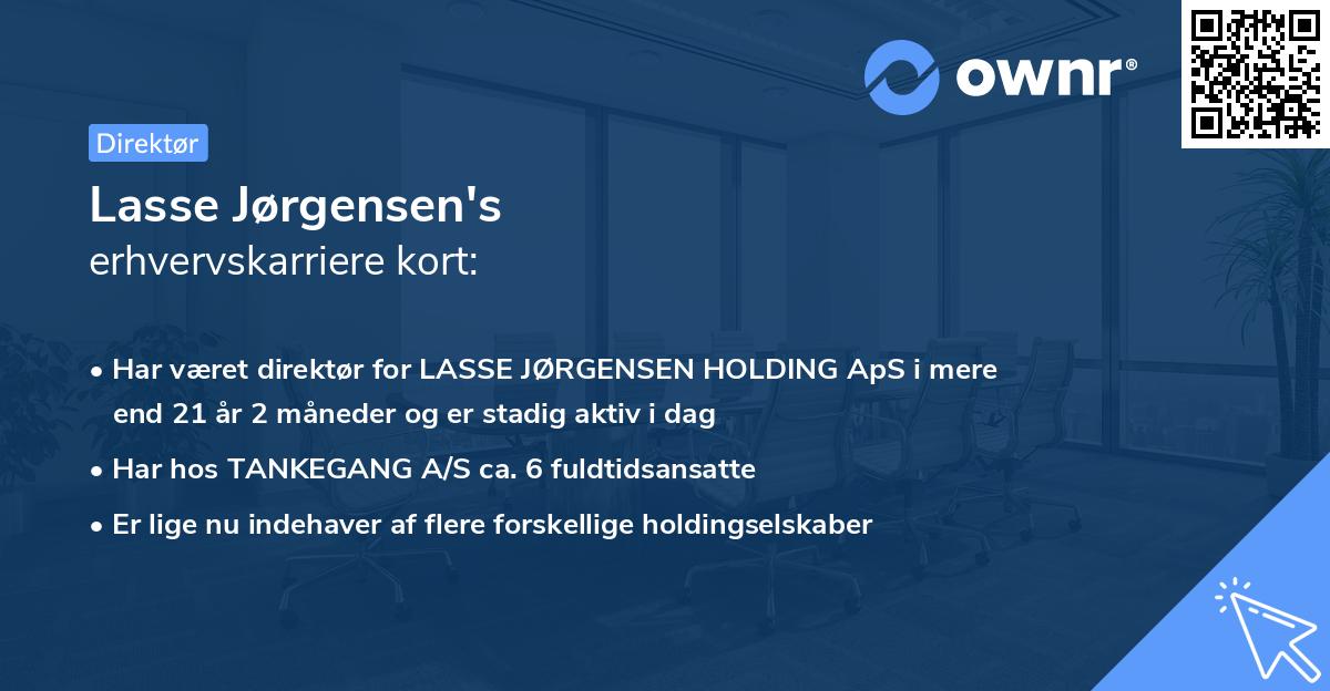 Lasse Jørgensen's erhvervskarriere kort