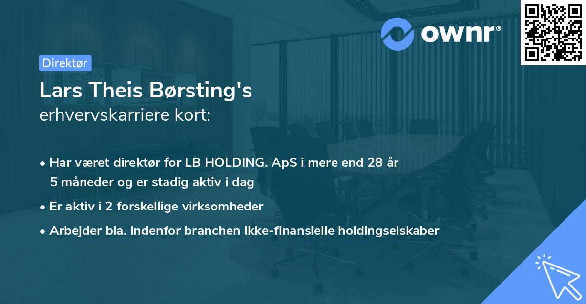 Lars Theis Børsting's erhvervskarriere kort