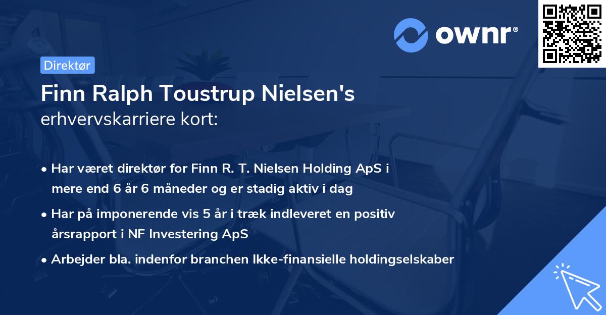 Finn Ralph Toustrup Nielsen's erhvervskarriere kort