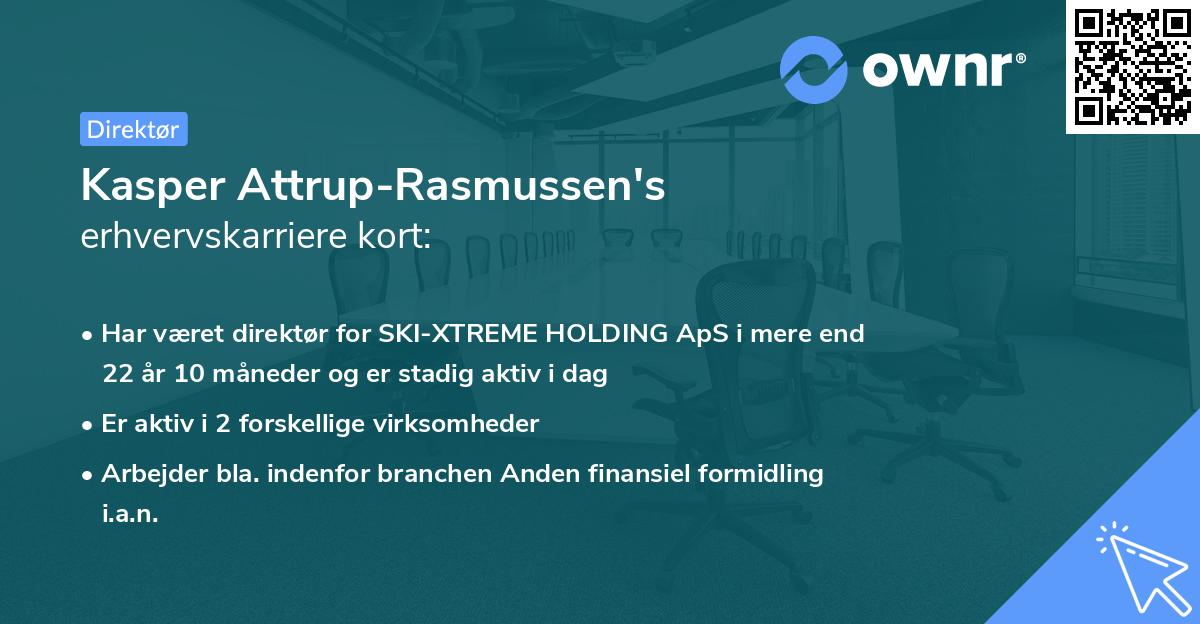 Kasper Attrup-Rasmussen's erhvervskarriere kort
