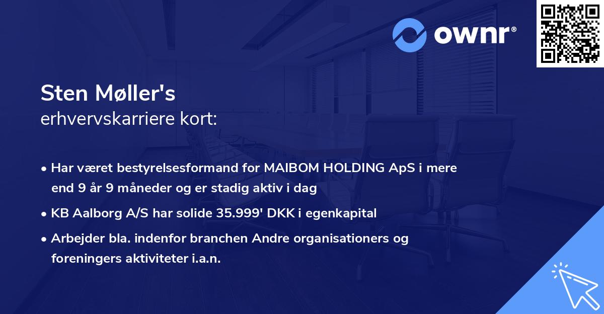 Sten Møller's erhvervskarriere kort