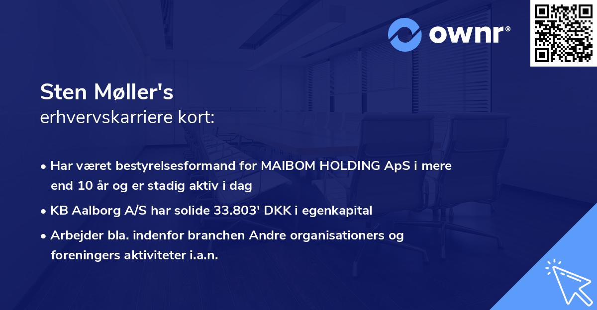 Sten Møller's erhvervskarriere kort