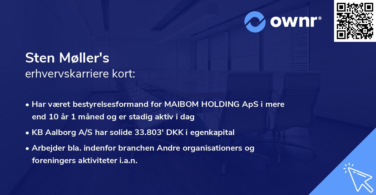 Sten Møller's erhvervskarriere kort