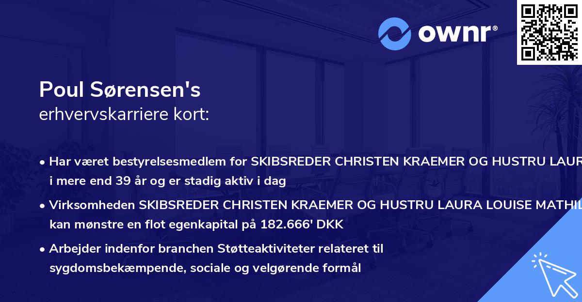 Poul Sørensen's erhvervskarriere kort