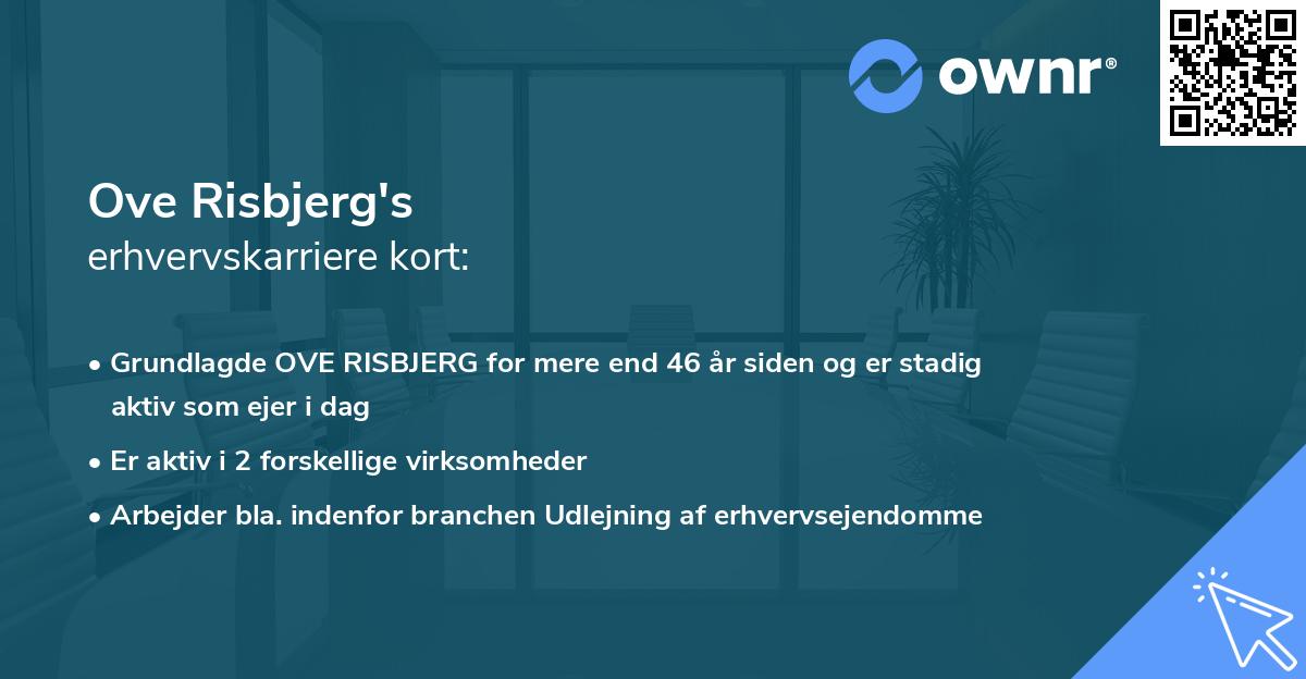 Ove Risbjerg's erhvervskarriere kort