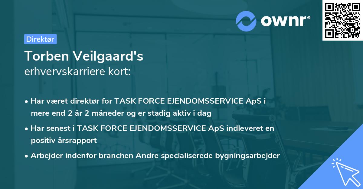 Torben Veilgaard's erhvervskarriere kort
