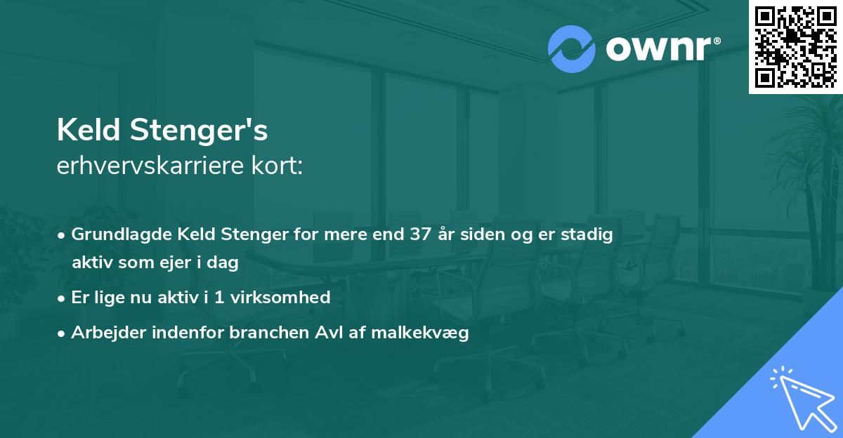 Keld Stenger's erhvervskarriere kort