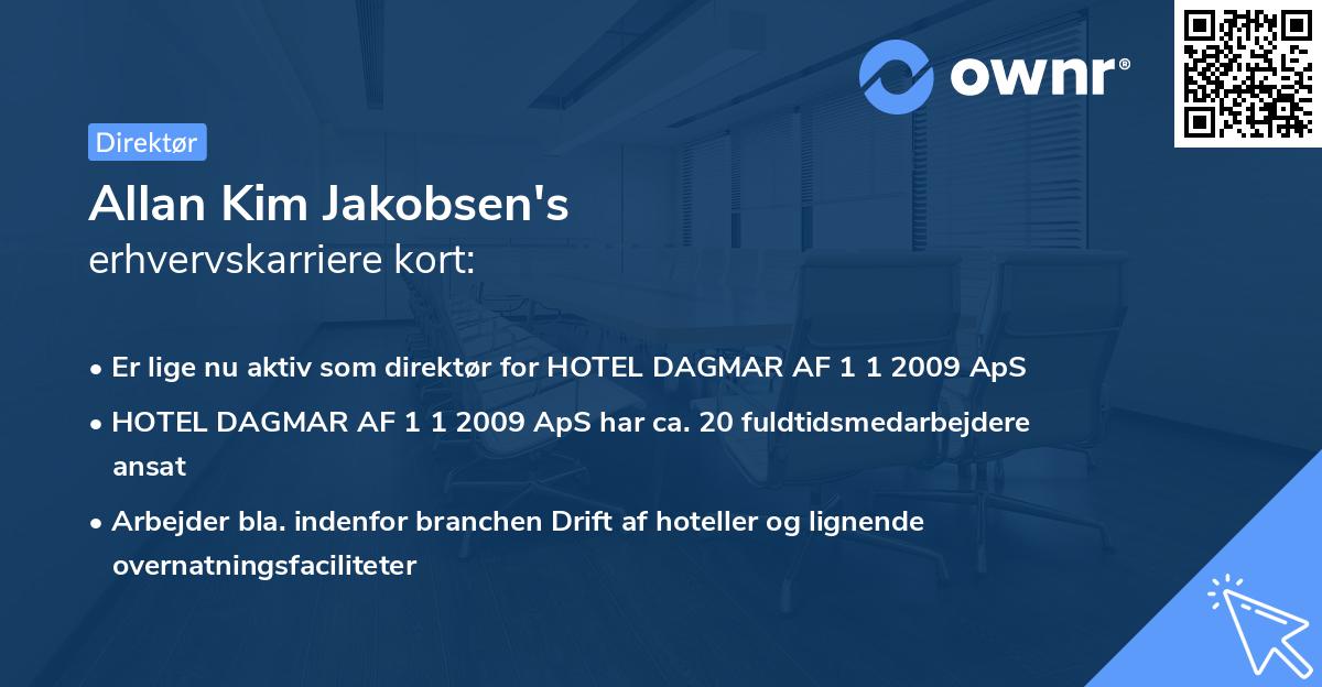 Allan Kim Jakobsen's erhvervskarriere kort