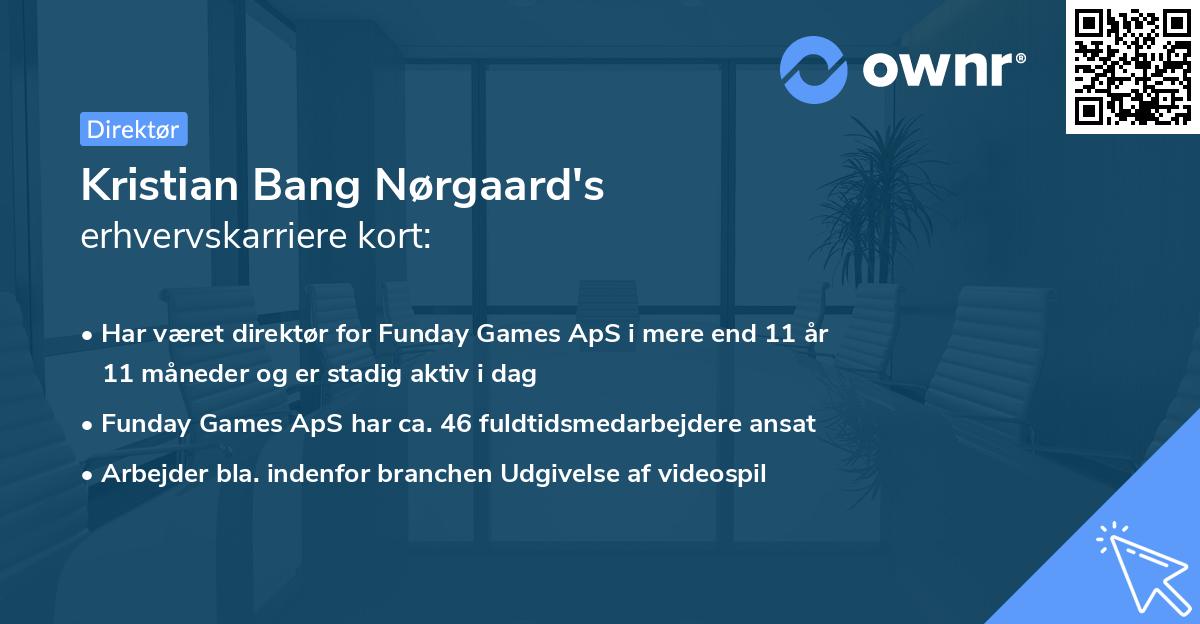 Kristian Bang Nørgaard's erhvervskarriere kort