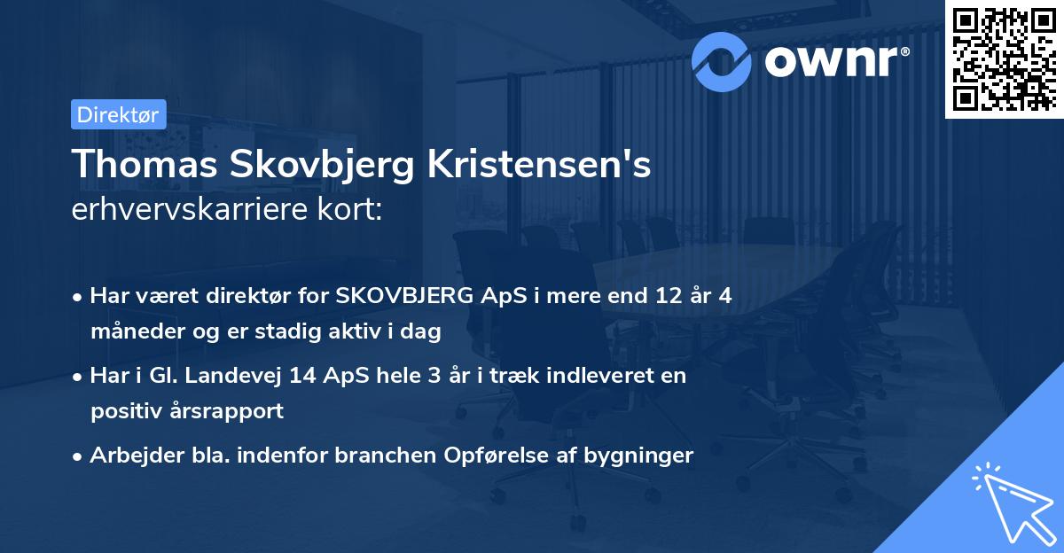 Thomas Skovbjerg Kristensen's erhvervskarriere kort