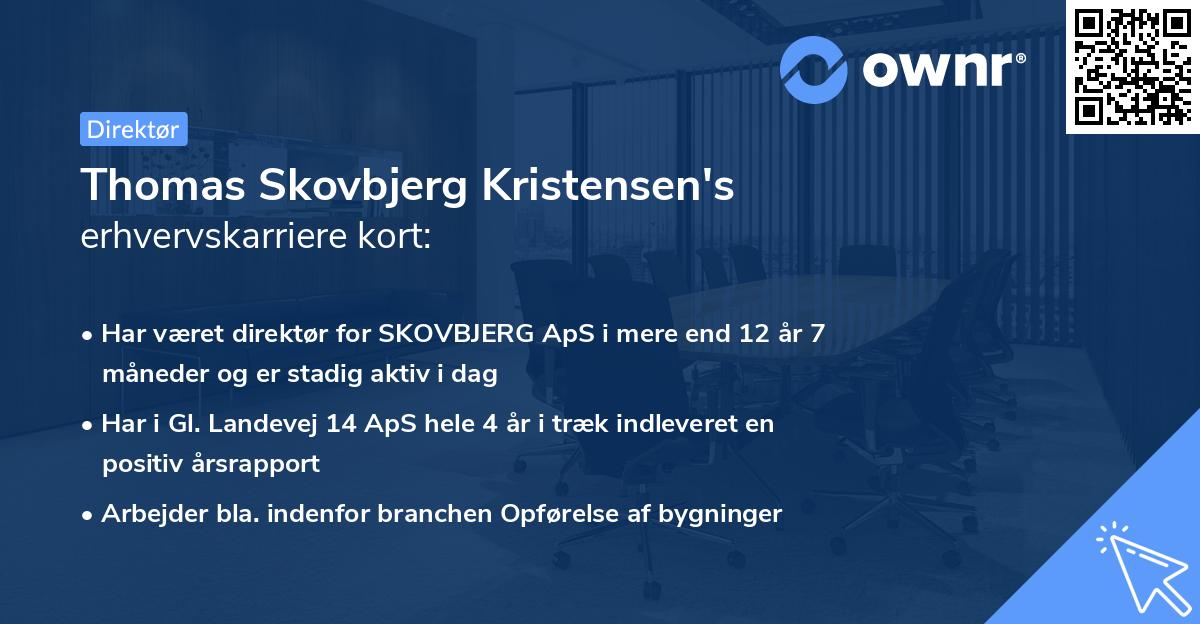 Thomas Skovbjerg Kristensen's erhvervskarriere kort