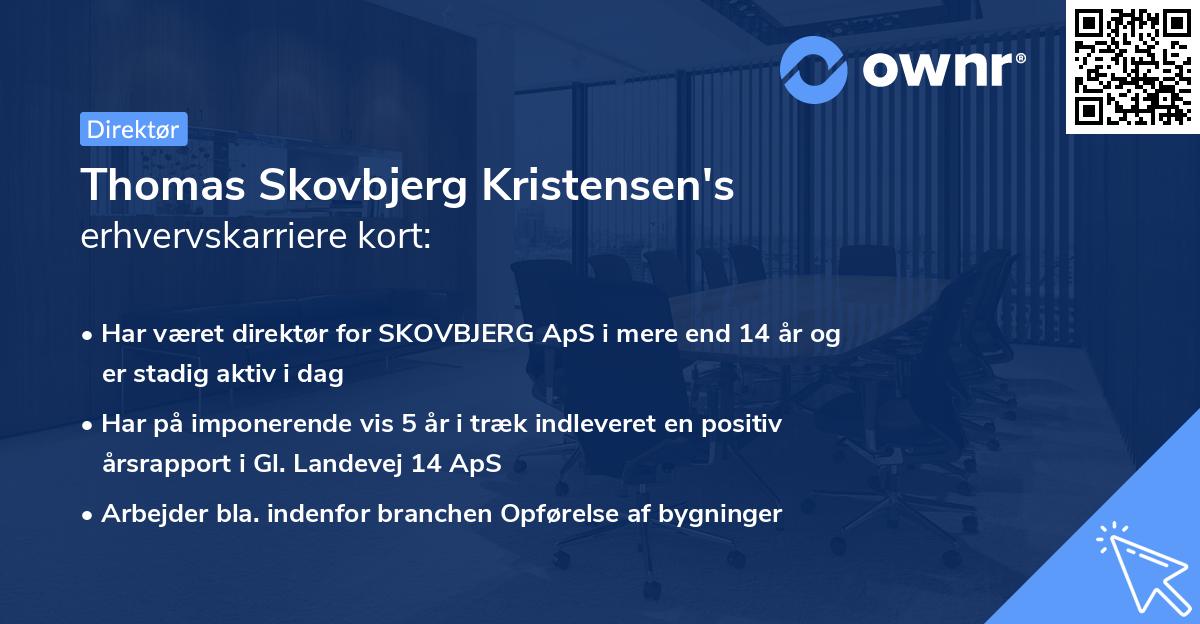 Thomas Skovbjerg Kristensen's erhvervskarriere kort