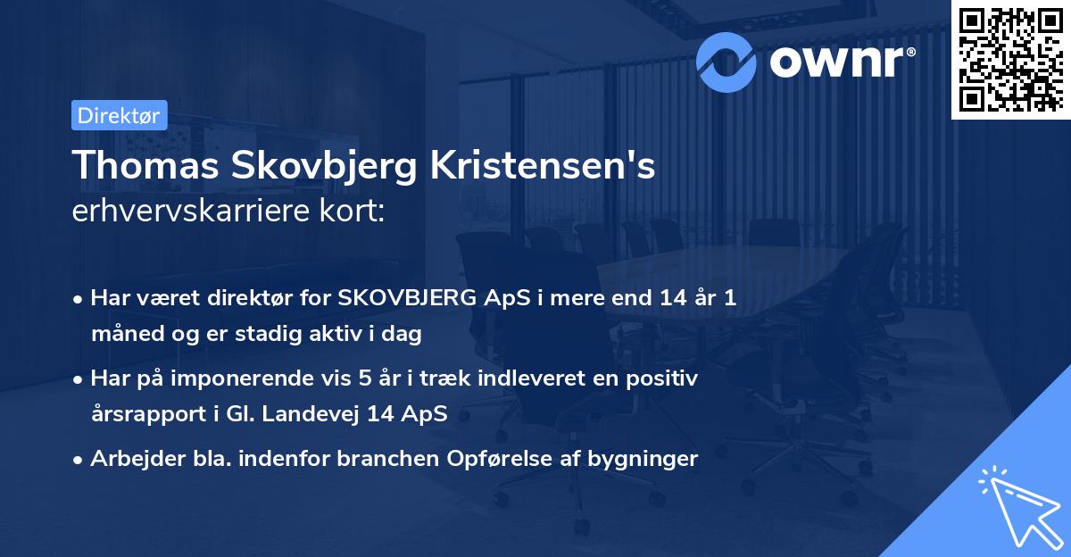 Thomas Skovbjerg Kristensen's erhvervskarriere kort
