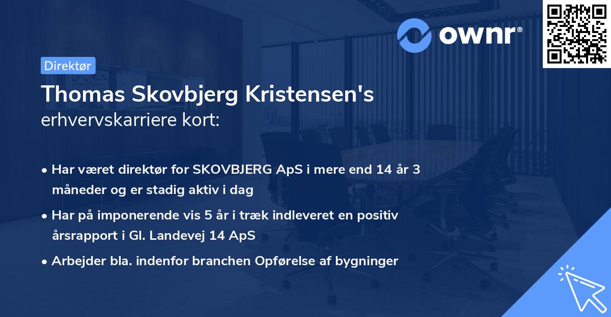 Thomas Skovbjerg Kristensen's erhvervskarriere kort