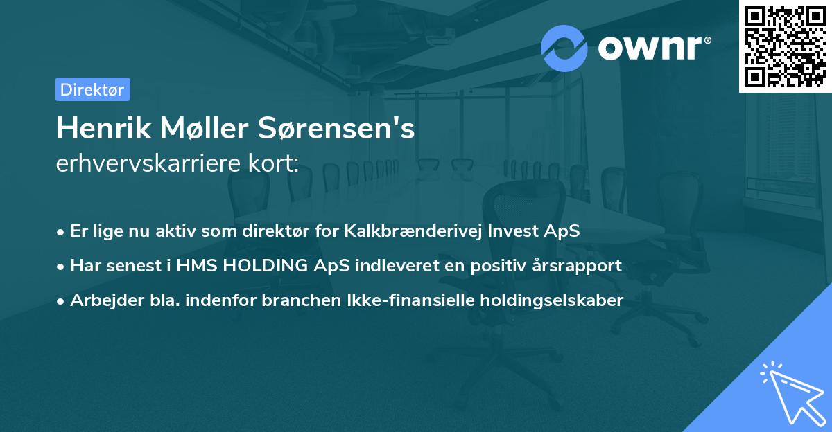 Henrik Møller Sørensen's erhvervskarriere kort