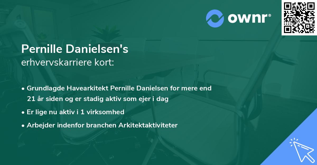 Pernille Danielsen's erhvervskarriere kort