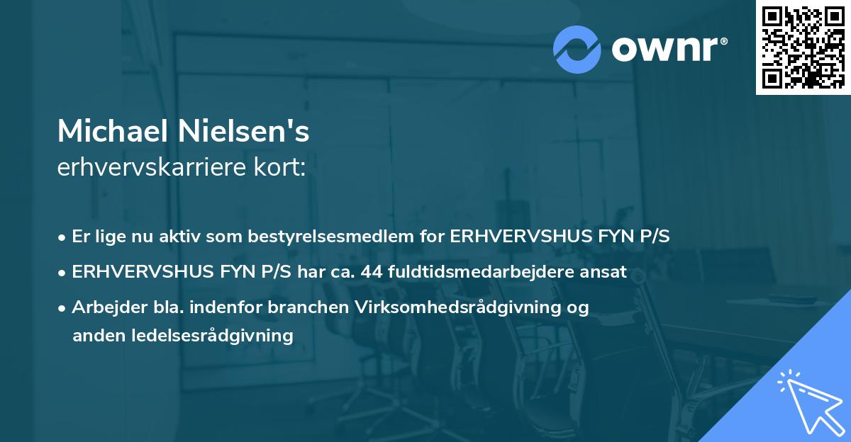 Michael Nielsen's erhvervskarriere kort