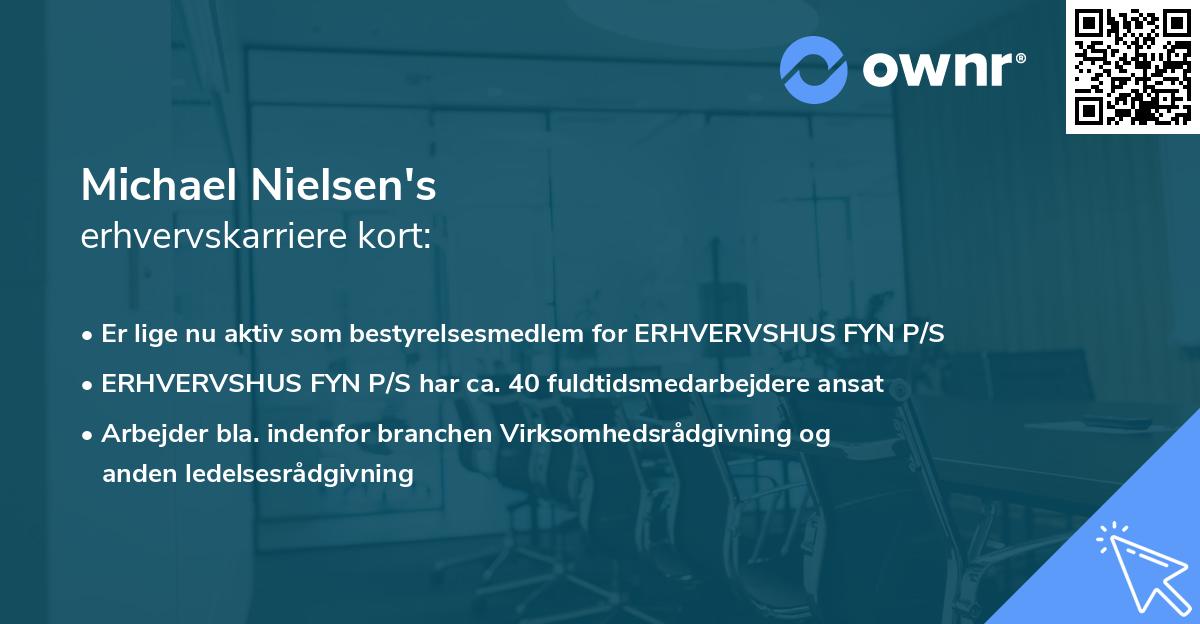 Michael Nielsen's erhvervskarriere kort