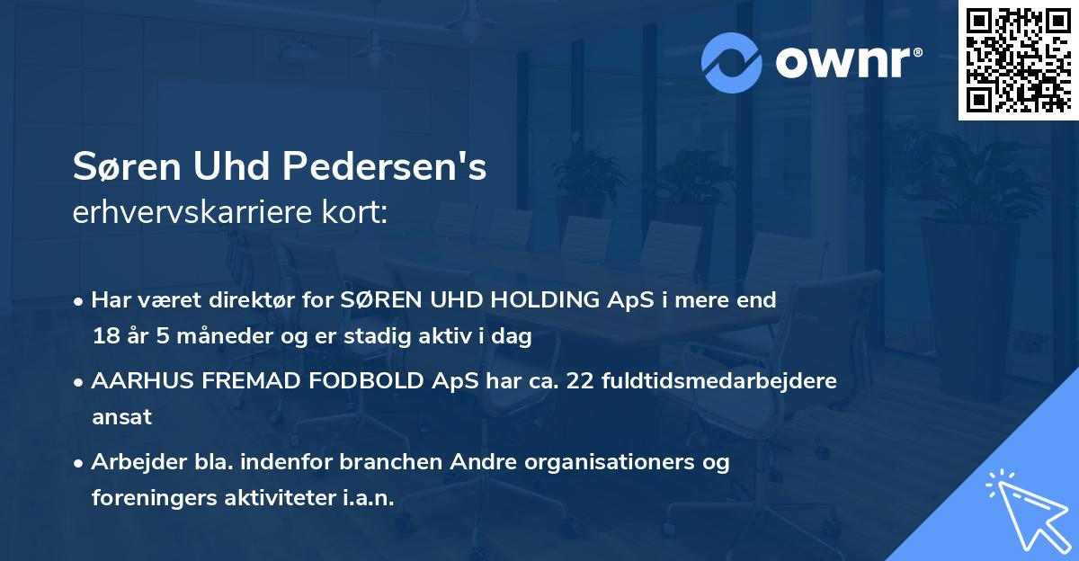 Søren Uhd Pedersen's erhvervskarriere kort