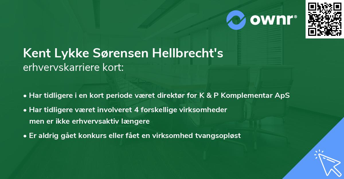 Kent Lykke Sørensen Hellbrecht's erhvervskarriere kort