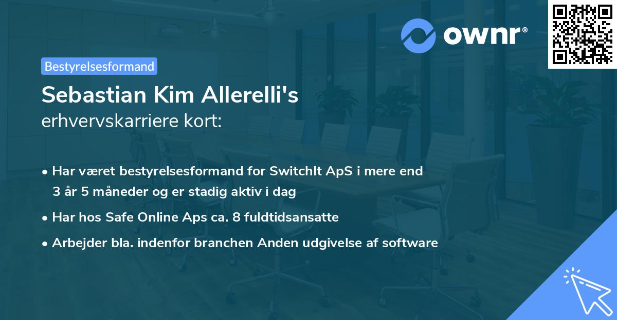 Sebastian Kim Allerelli's erhvervskarriere kort