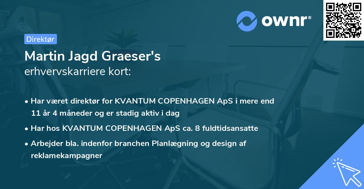 Martin Jagd Graeser's erhvervskarriere kort