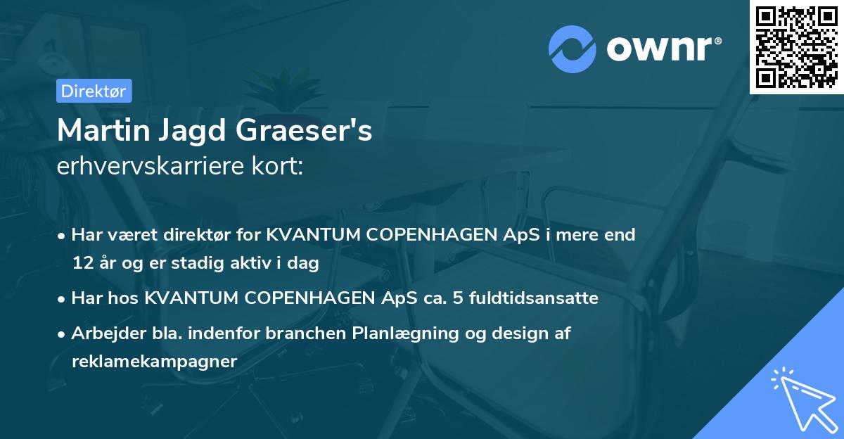 Martin Jagd Graeser's erhvervskarriere kort