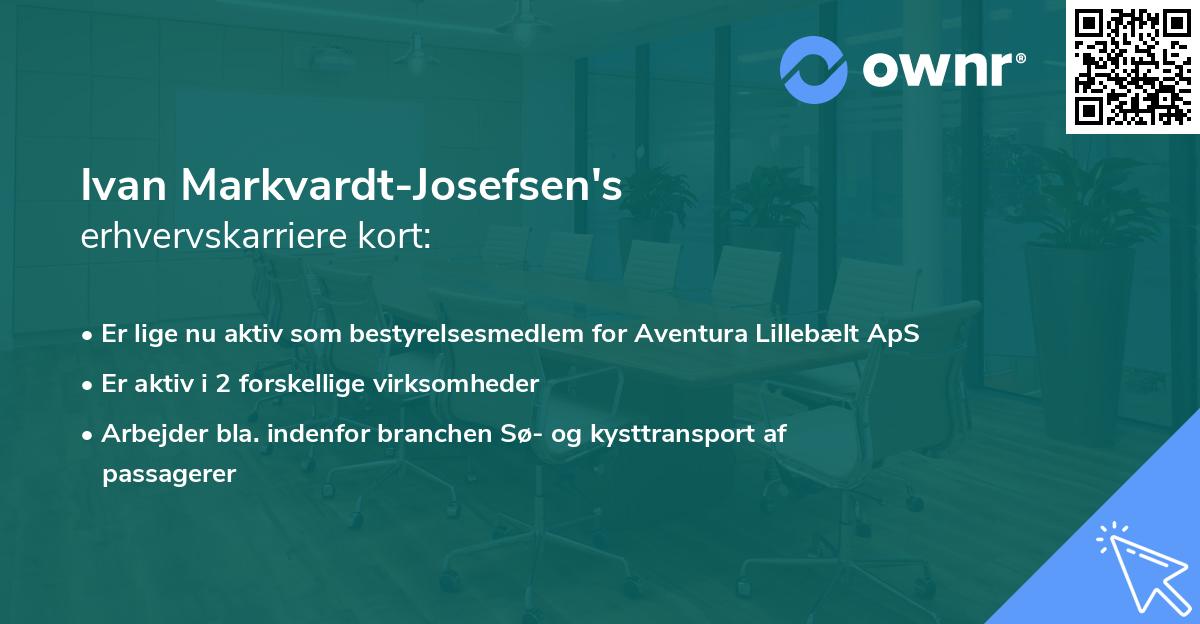 Ivan Markvardt-Josefsen's erhvervskarriere kort