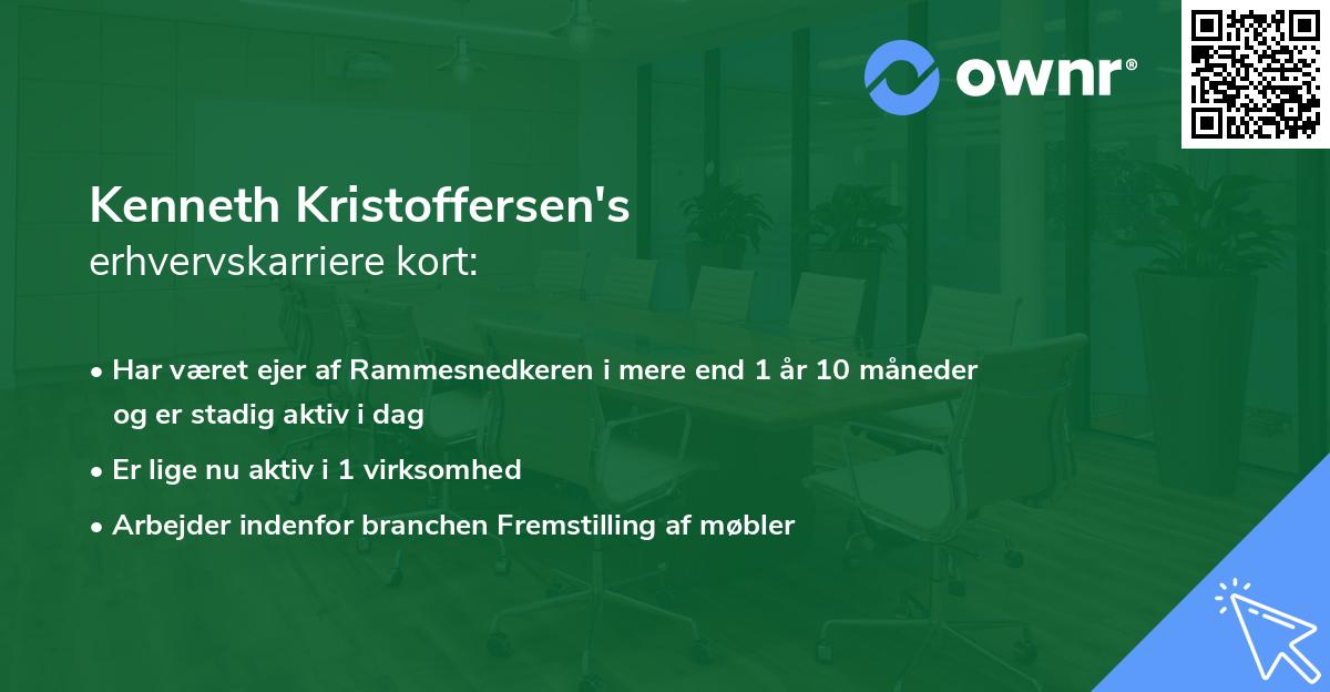 Kenneth Kristoffersen's erhvervskarriere kort