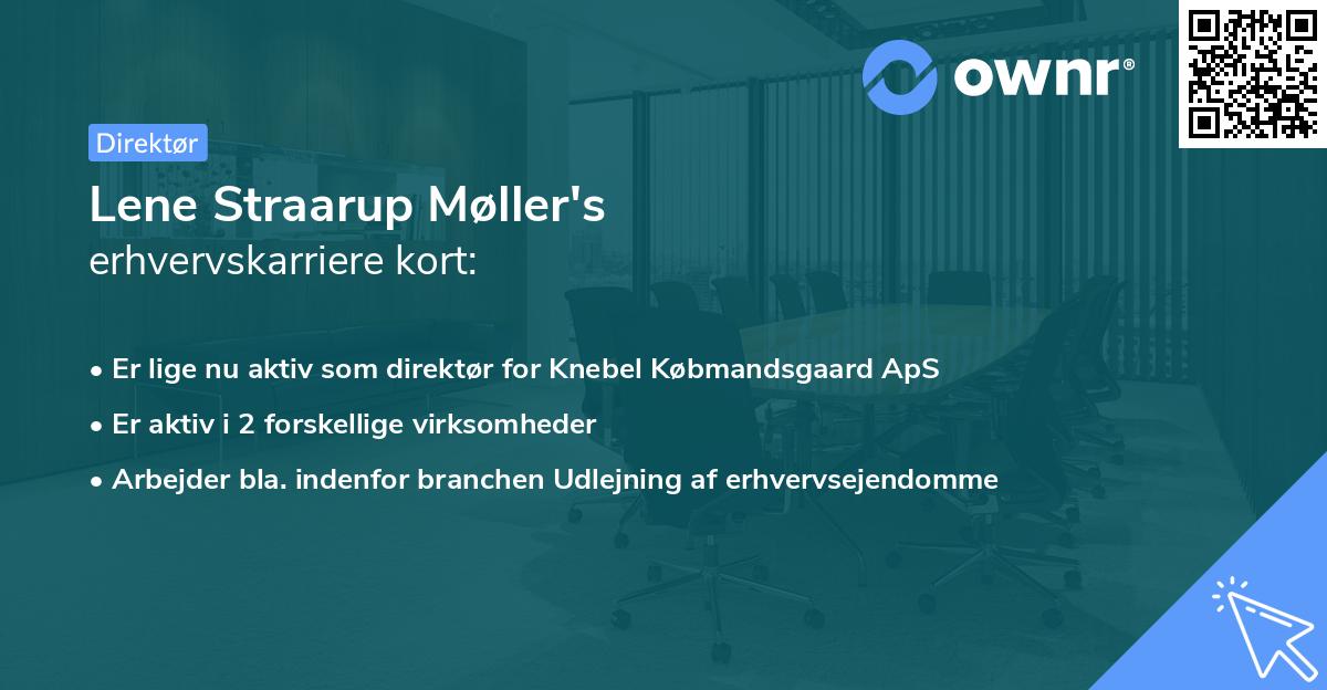 Lene Straarup Møller's erhvervskarriere kort